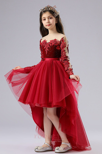 Robe de fille de fleur Manche Longue Naturel taille Glamour Décalcomanie - Page 4