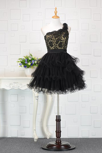 Robe de cocktail Une épaule Tulle Fête Manquant Vintage A-ligne - Page 1