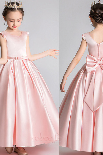 Robe de fille de fleur Elégant Satin Manche Tulipe Col de chemise t - Page 12