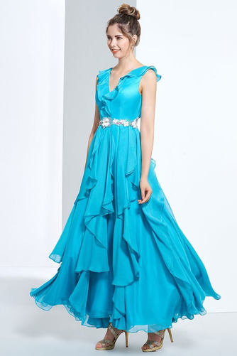 Robe de bal Longueur Cheville Printemps Fleurs Elégant Mousseline - Page 3