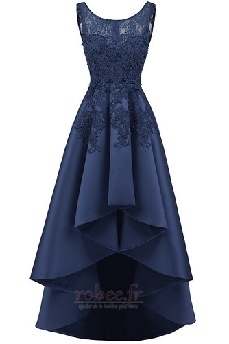 Robe de bal Soie Asymétrique Naturel taille Couvert de Dentelle - Page 12