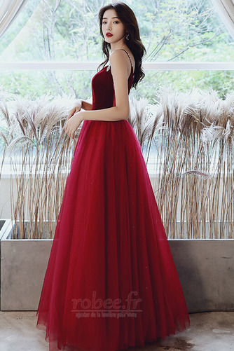 Robe de bal Multi Couche Velours Balançoire Sans Manches Fête - Page 4