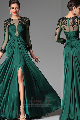 Robe de soirée Traîne Courte Manche Longue Norme Pittoresque - Page 1