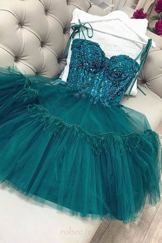 Robe de bal Epurée Bretelles Spaghetti Naturel taille Longueur de genou - Page 2