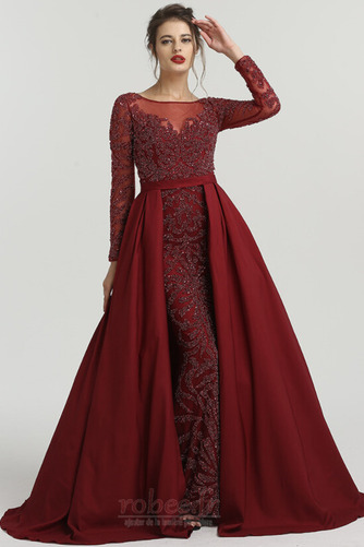 Robe de soirée Col Bateau Norme Fourreau Avec Bijoux Décalcomanie - Page 5