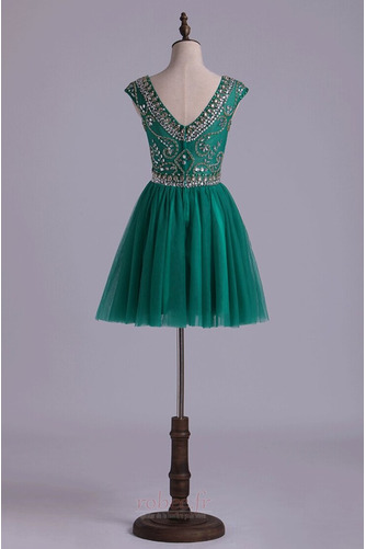 Robe de cocktail Montrer Automne Col rond gossamer Drapé Naturel taille - Page 3