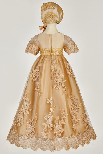 Robe de fille de fleur Dentelle Froid Manche Courte Fermeture à glissière - Page 2