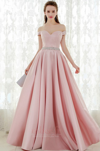 Robe de bal A-ligne Manche Courte Naturel taille Fermeture à glissière - Page 1