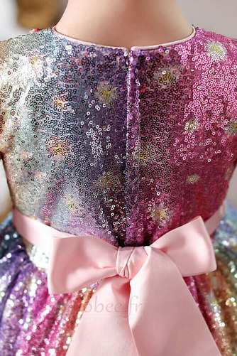 Robe de fille de fleur Paillettes Asymétrique Col de chemise t - Page 2