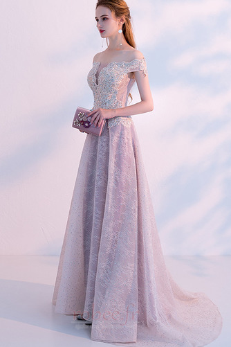 Robe de bal Poire Automne A-ligne Manche Courte Milieu dos Naturel taille - Page 3