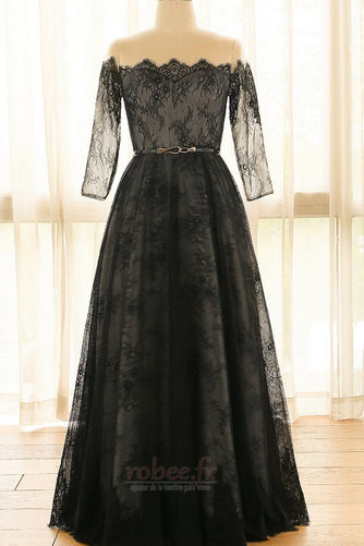 Robe de bal 3/4 Manche Longueur Cheville a ligne Couvert de Dentelle - Page 4