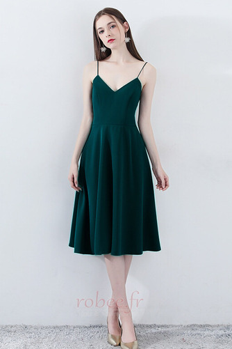 Robe de soirée Nœud à Boucles A-ligne Longueur de genou Naturel taille - Page 1