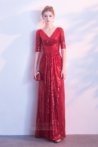 Robe de demoiselle d'honneur Manquant A-ligne Fourreau Pailleté - Page 6