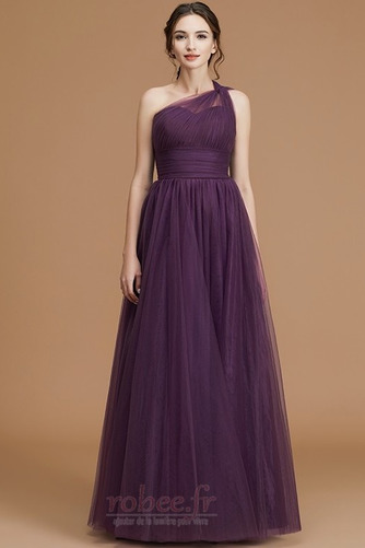 Robe de demoiselle d'honneur Simple Ballon A-ligne Fermeture à glissière - Page 3
