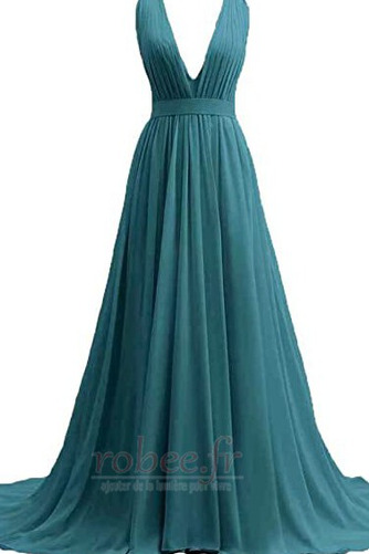 Robe de soirée Elégant Sans Manches Col en V Foncé Automne a ligne - Page 13