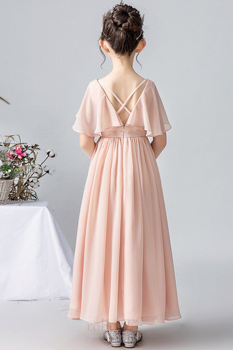 Robe de fille de fleur Corsage plissé Longueur Cheville Elégant - Page 2