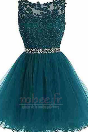 Robe de cocktail Vente Sans Manches Médium mini A-ligne Bleu - Page 20
