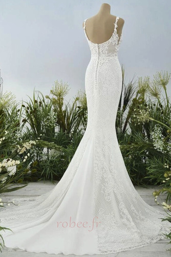 Robe de mariage Fermeture à glissière Tulle Elégant Sirène Naturel taille - Page 2