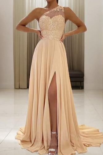 Robe de soirée Mousseline Petites Tailles A-ligne Été semi-couverte - Page 1