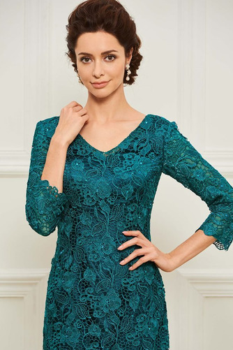 Robe mères 3/4 Manche vogue Dentelle Automne Naturel taille Asymétrique - Page 4