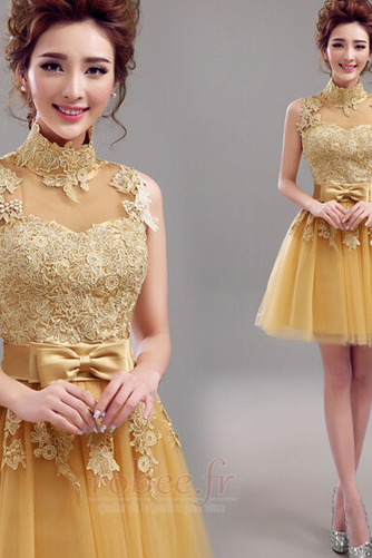 Robe de bal Dentelle Balançoire Glamour Longueur de genou aligne - Page 4