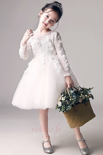 Robe de fille de fleur Dentelle Printemps Petit collier circulaire - Page 4