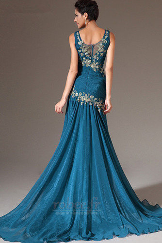 Robe de soirée Fourreau pli Traîne Courte Près du corps Fermeture à glissière - Page 2