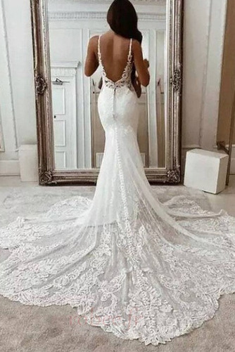 Robe de mariage Eglise Longue Près du corps Couvert de Dentelle - Page 2