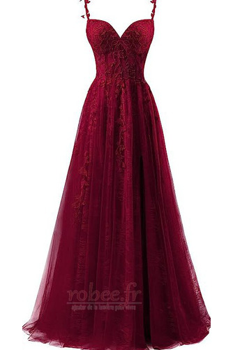 Robe de bal Fermeture à glissière Sans Manches À la masse Dentelle - Page 11