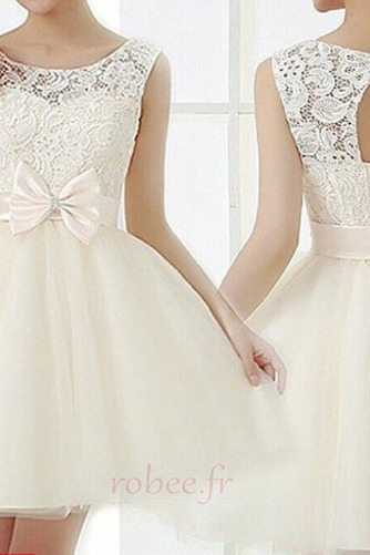 Robe de demoiselle d'honneur Blanche Norme Col U Profond Naturel taille - Page 5