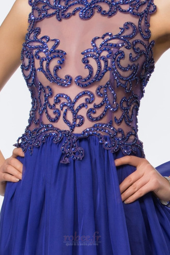 Robe de bal Sexy Fermeture éclair Naturel taille Mince Col Bateau - Page 4