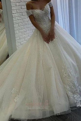 Robe de mariée Luxueux Naturel taille Automne A-ligne Rosée épaule - Page 1