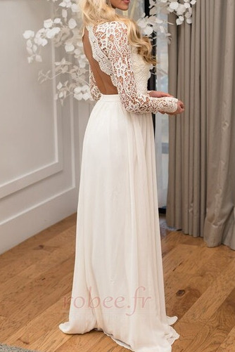 Robe de soirée Mousseline Col en V Été Elégant Manche de T-shirt - Page 2