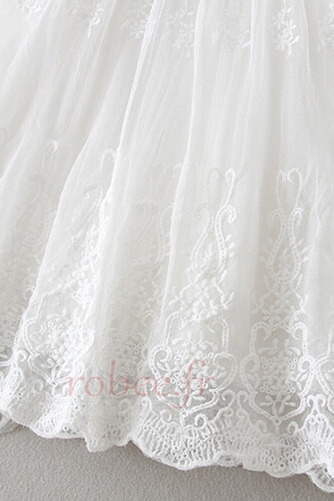 Robe de fille de fleur Dentelle Chapeau Médium Col de chemise t - Page 4