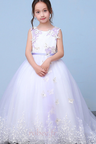 Robe de fille de fleur Sans Manches Nœud à Boucles Formelle Orné de Nœud à Boucle - Page 3