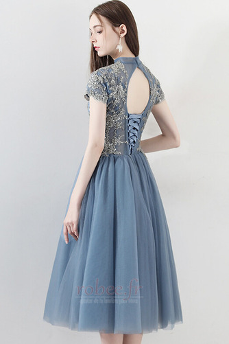 Robe de soirée Mi-longues aligne Naturel taille Chic Ballon Manche de T-shirt - Page 4