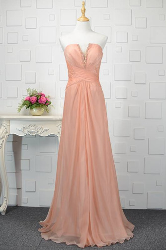 Robe de demoiselle d'honneur Dent de scie Drapé Décolleté Dans le Dos - Page 1