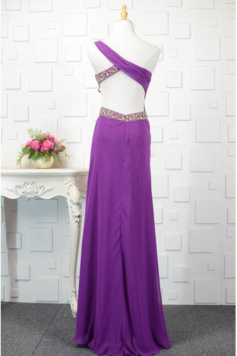 Robe de bal Ruché Traîne Courte Dos nu Été Fourreau plissé Près du corps - Page 3
