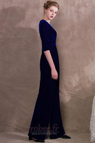 Robe de soirée fin 3/4 Manche Elégant Poches Un Costume Naturel taille - Page 4