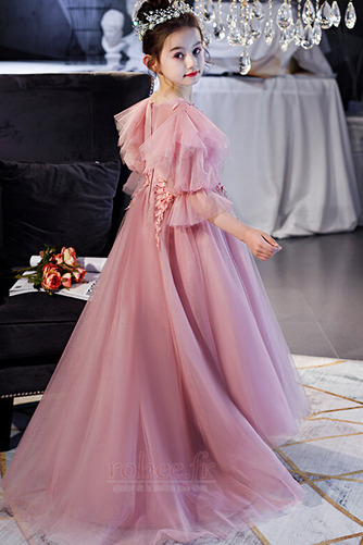 Robe de fille de fleur Décalcomanie Balançoire Manche Courte - Page 4