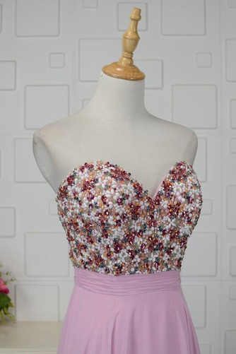 Robe de soirée Mousseline Fourreau Avec Bijoux A-ligne Médium - Page 4