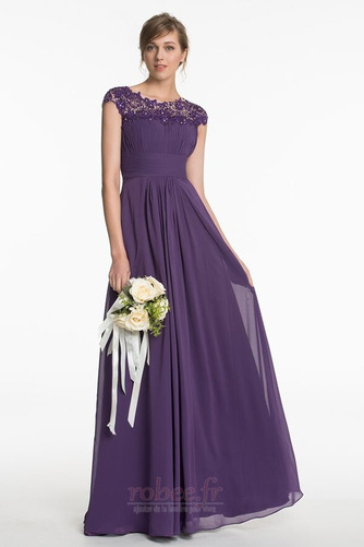 Robe de demoiselle d'honneur Naturel taille Fermeture à glissière - Page 1