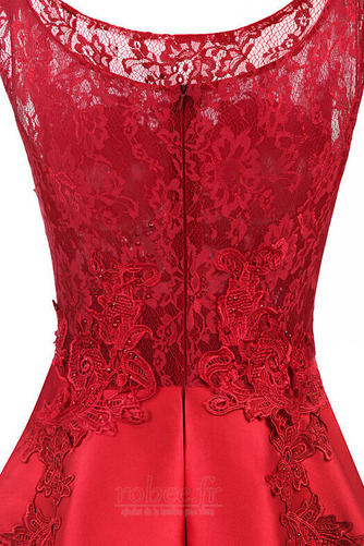 Robe de bal Soie Asymétrique Naturel taille Couvert de Dentelle - Page 4