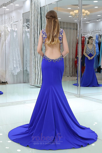 Robe de bal Scintillait Hiver Près du corps Traîne Courte Perlé - Page 2