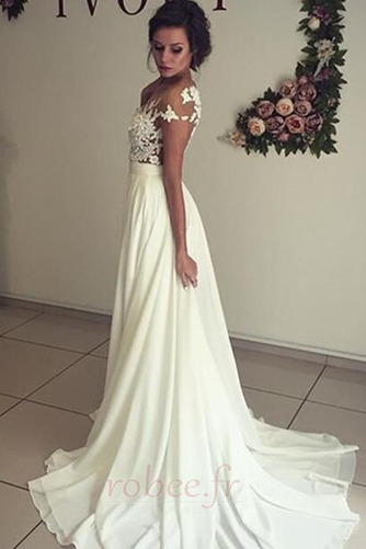 Robe de bal A-ligne Petites Tailles Gaze Décalcomanie Manche Aérienne - Page 3