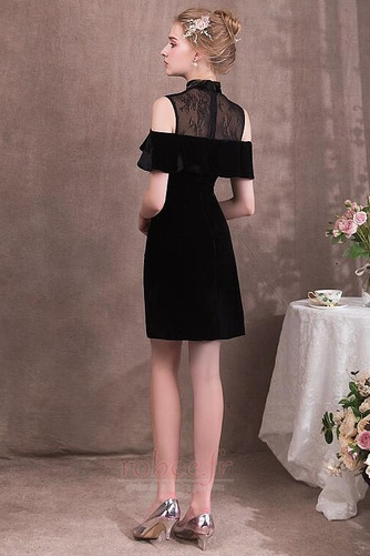 Robe de cocktail Dentelle mini Sans Manches Naturel taille Manquant - Page 2