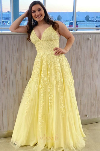 Robe de soirée Longueur de plancher A-ligne Poire Drapé Chic - Page 1