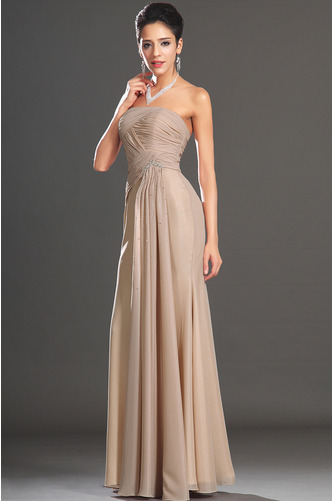 Robe de soirée Luxueux Longueur de plancher Rose Sans Manches - Page 4