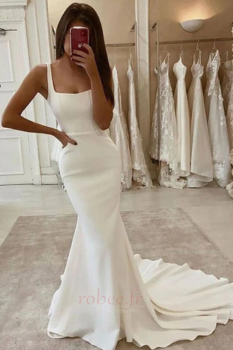 Robe de mariée Printemps Rivage Traîne Mi-longue Naturel taille - Page 1