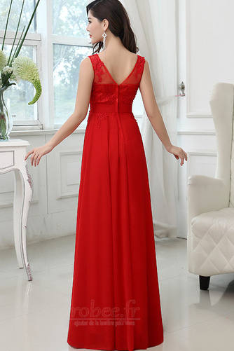 Robe de demoiselle d'honneur Fermeture à glissière Sans Manches - Page 2